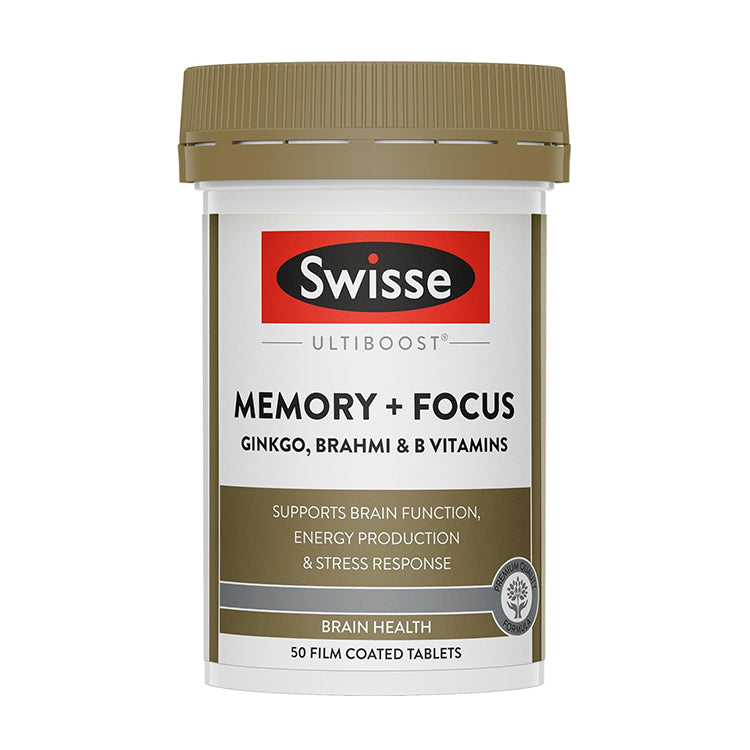 Swisse Ultiboost Memory + Focus 50 Tablets