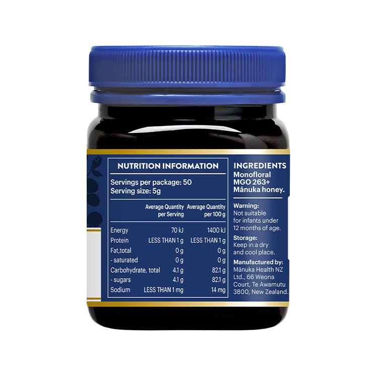 Manuka Health MGO 263+ Mānuka Honey 250g