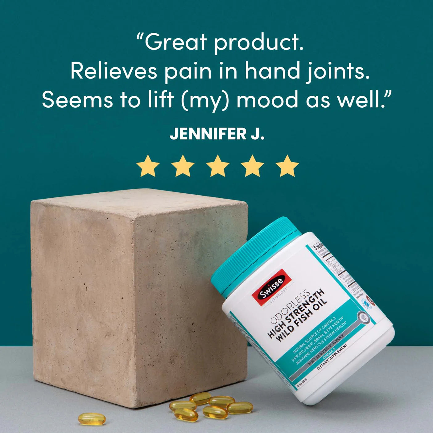 Swisse Ultiboost Odourless High Strength Wild Fish Oil 200