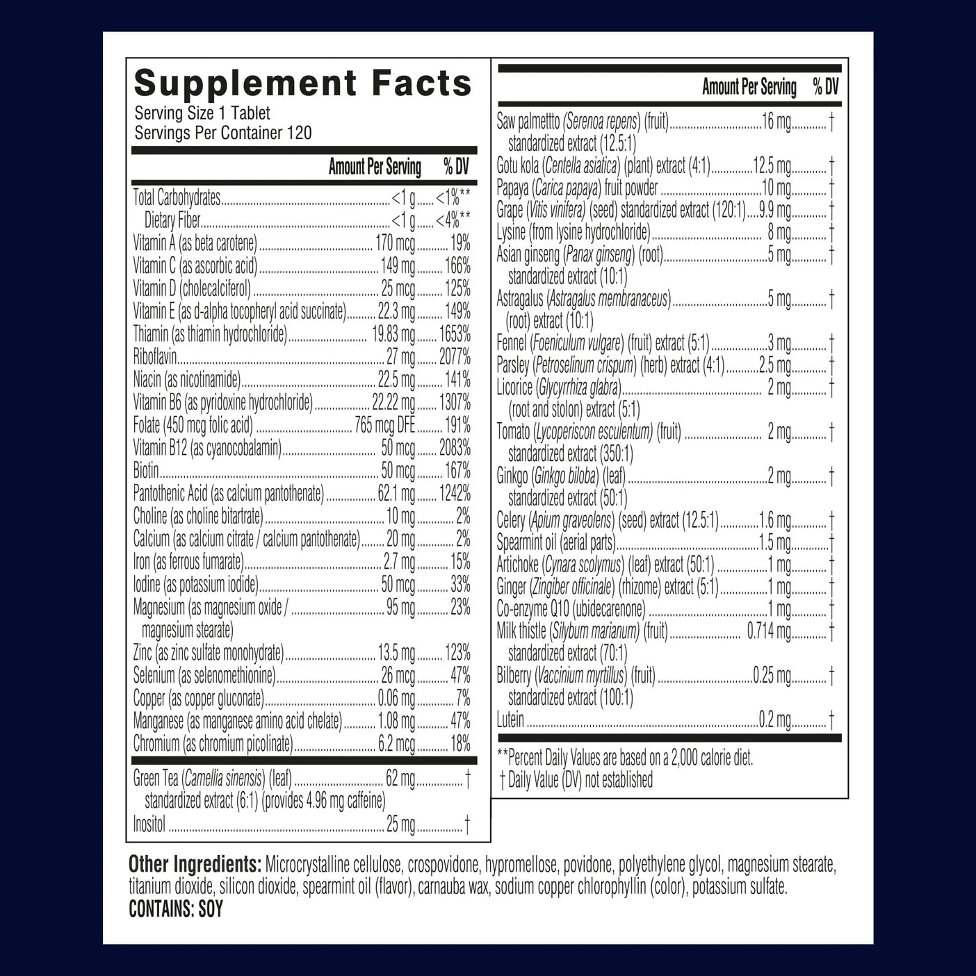 Swisse Ultivite Men's Multivitamin 120 Tablets