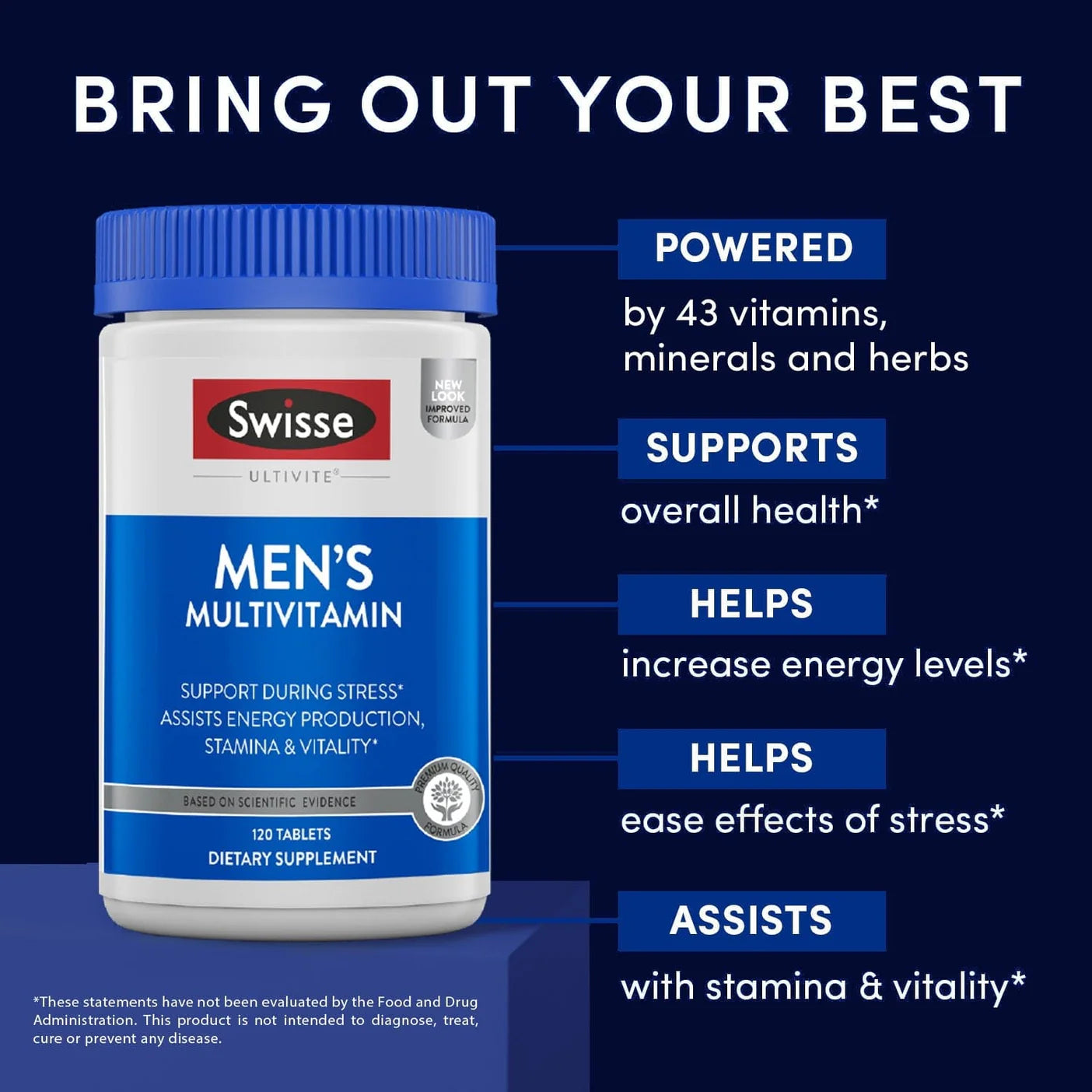 Swisse Ultivite Men's Multivitamin 120 Tablets