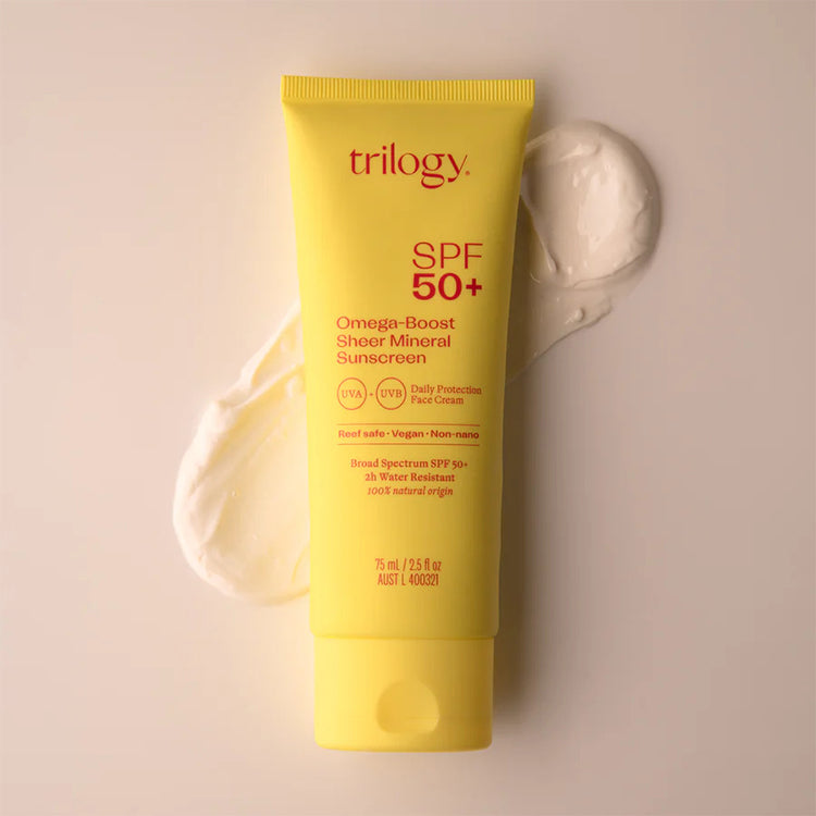 واقي الشمس تريولوجي SPF 50+ أوميجا بوست شير مينيرال 75 مل