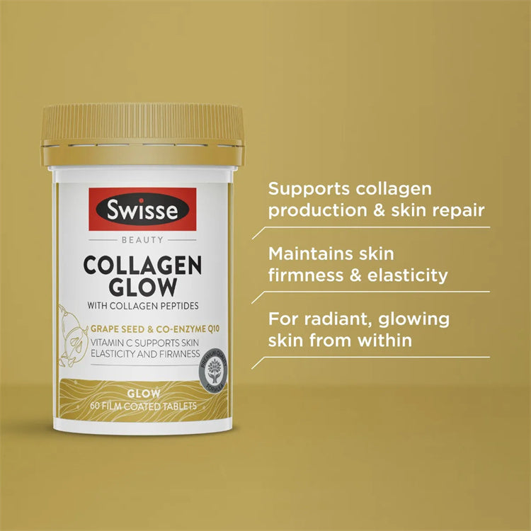 Swisse Beauty Collagen Glow With Collagen Peptides 60 Tablets