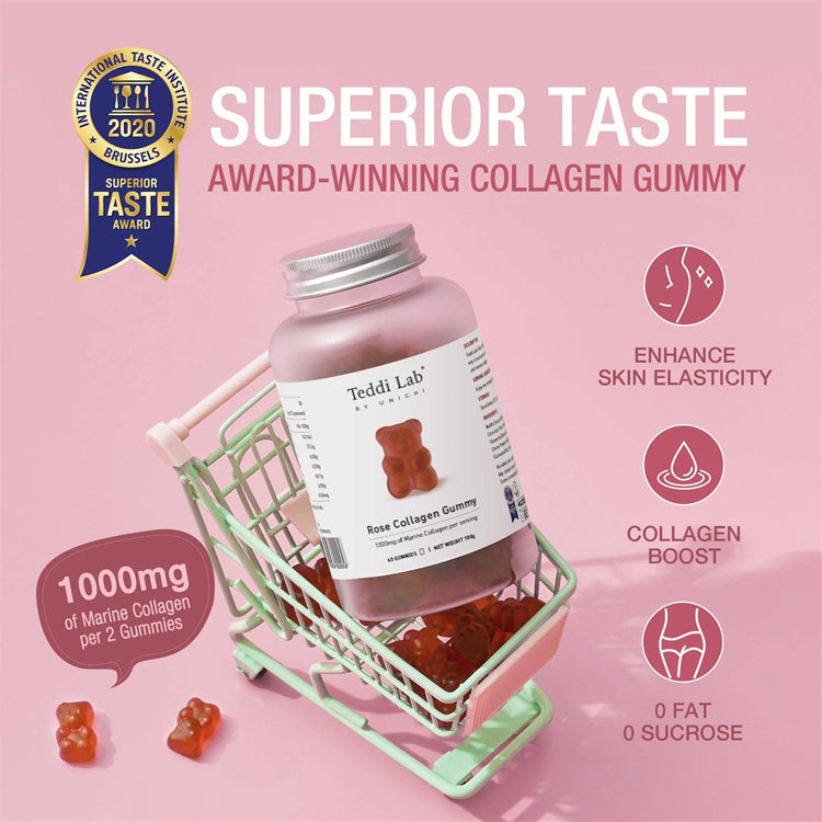 Unichi Rose Collagen Gummy 60 Gummies