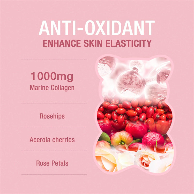 Unichi Rose Collagen Gummy 60 Gummies